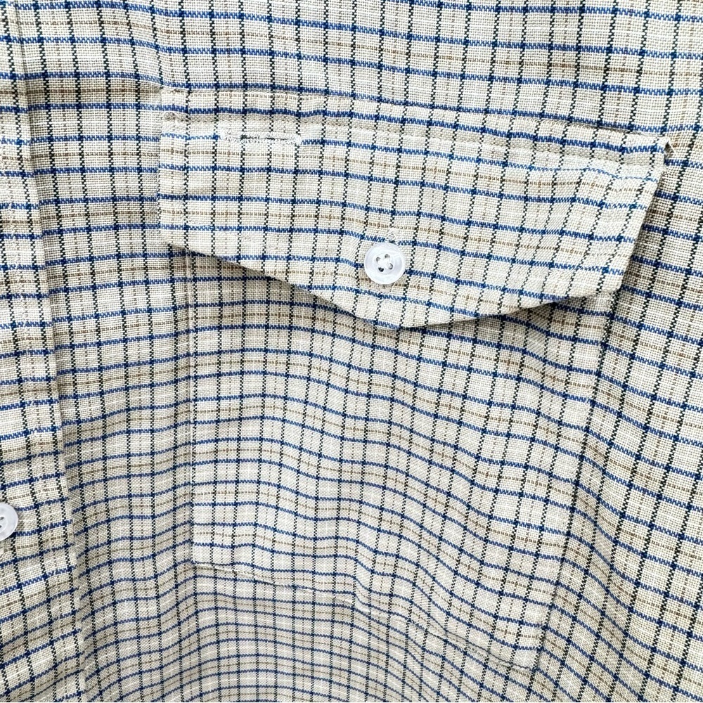Vintage L.L. Bean 60% Cotton Made In The USA Mens single needle tailoring shirt - Picture 5 of 5